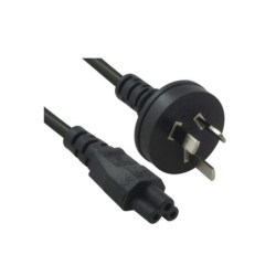 3m 3-Pin AU to ICE 320-C5 Cloverleaf Plug Black Power Cable