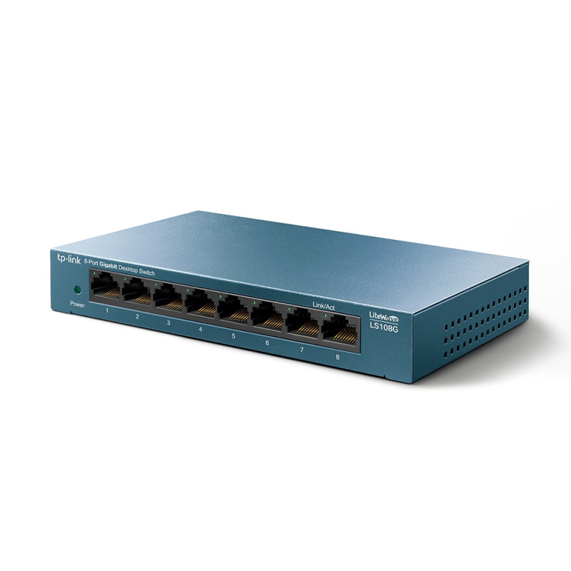 TP-LINK LS108G 8 port gigbit switch steel case