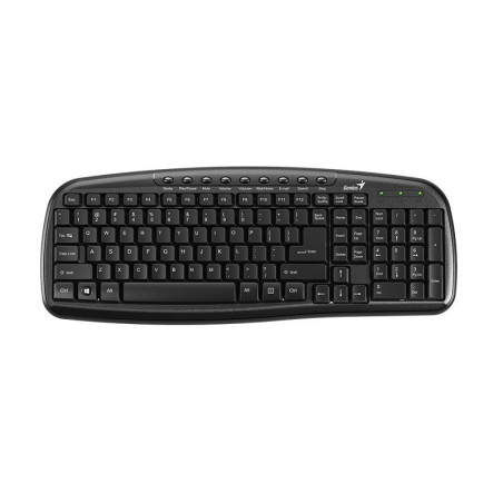 Genius KB-M225C multimedia spill resistant USB keyboard