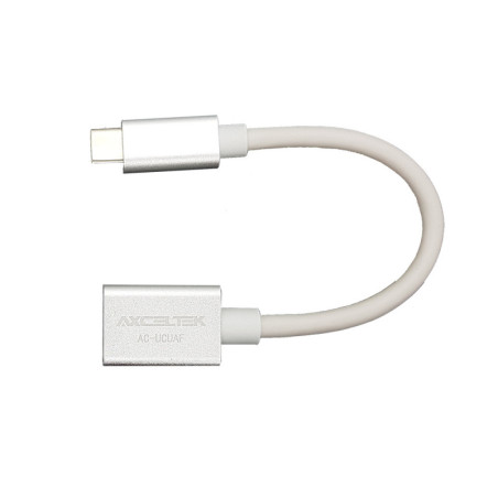 Axceltek AC-UCUAF USB-C M to USB-A F 15cm adapter aluminium