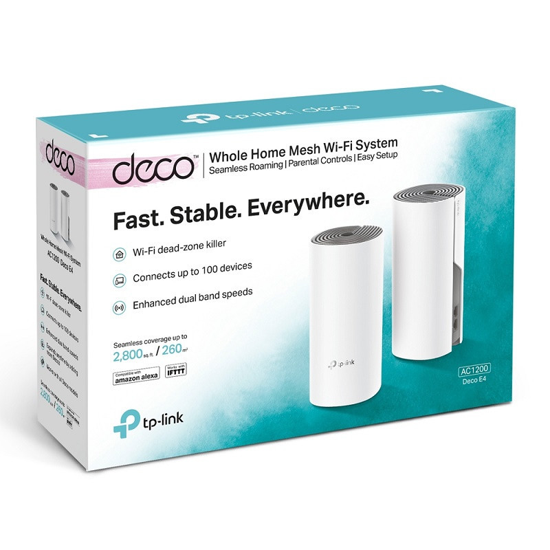 TP-Link DECO-E4-2PK ** 2 pack ** wifi mesh AC1200 2x 10/100