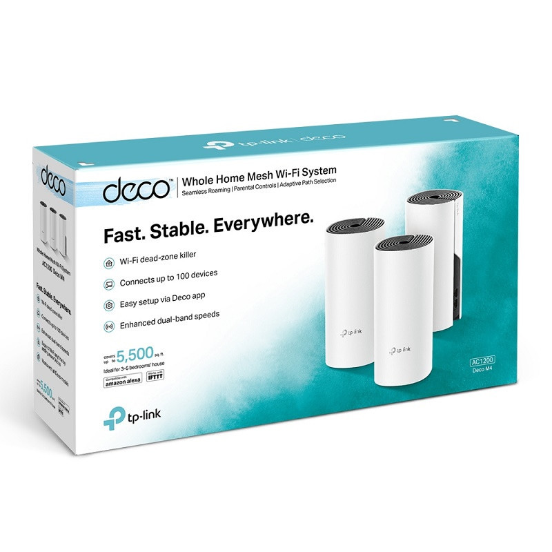 TP-Link Deco M4(3-pack) wifi mesh AC1200 2x Gigabit