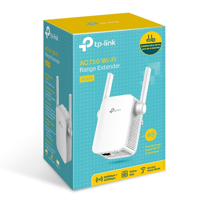 TP-Link RE205 AC750 dual band wifi extender