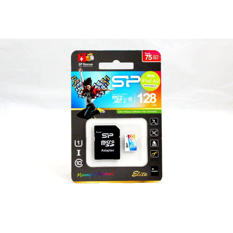 SIP MEM MICROSD-128GB-SP128GBSTXBU1V20SP