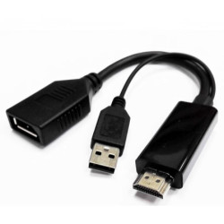 8WR CNV HDMI-M-DISPLAYPORT-F-USB