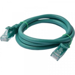 8WR CAB NW-CAT6A-0.5M-SNAGLESS-GREEN