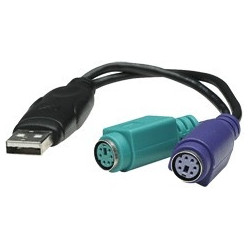 ASO CAB USB2-PS2-0.15M-BLACK