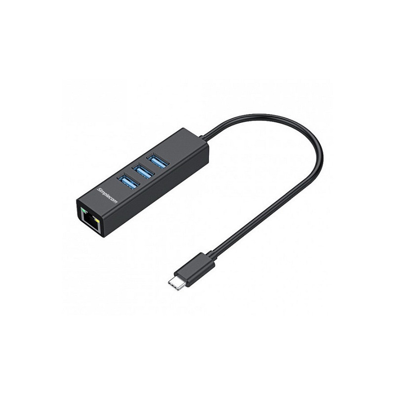 SMP UHB ALUM-3P-USB3-GBE-ADAPTER-BLACK