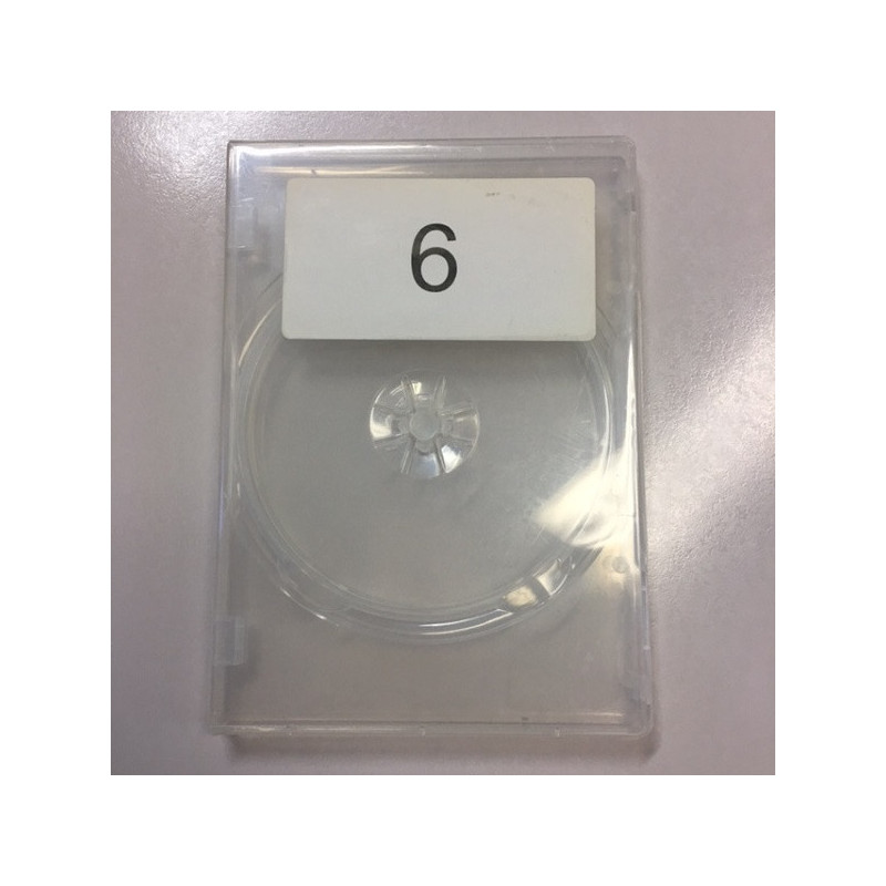 no 6 - DVD CASE - CARRIES 2 DVD (14mm, SUPER CLEAR)