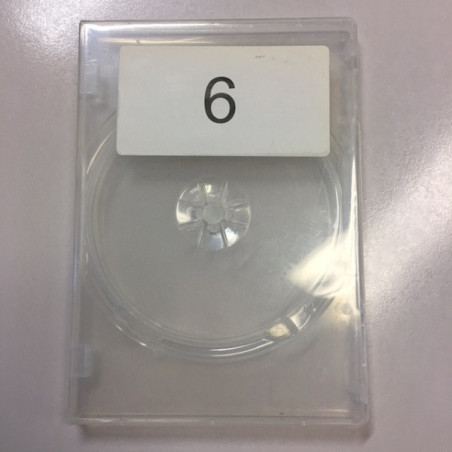 no 6 - DVD CASE - CARRIES 2 DVD (14mm, SUPER CLEAR)