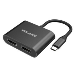 VOL CNV USB-C-M-DUAL-DP-F-ADAPTER