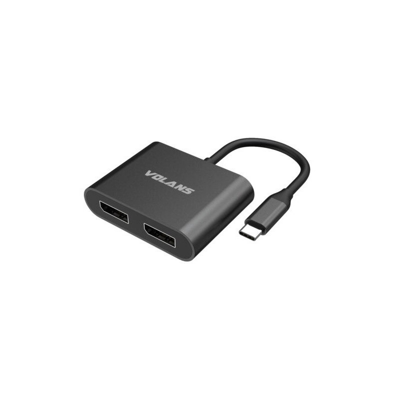 VOL CNV USB-C-M-DUAL-DP-F-ADAPTER