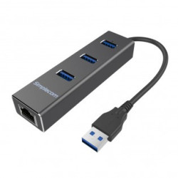 SMP UHB ALUM-3P-USB3-RJ45-BLACK