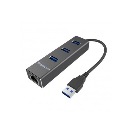 SMP UHB ALUM-3P-USB3-RJ45-BLACK