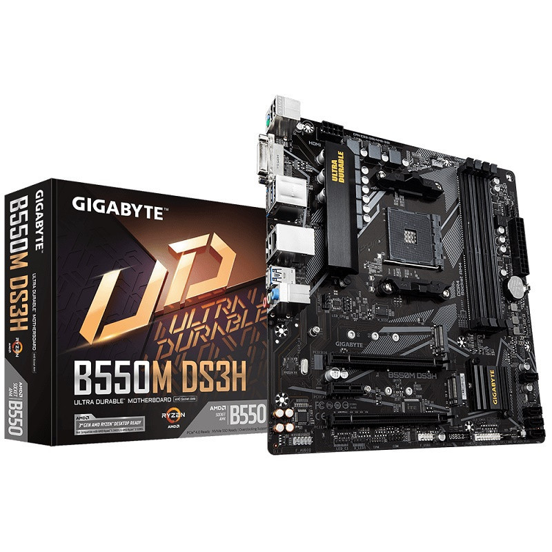 Gigabyte GA-B550M-DS3H 4x DDR4 AM4 mATX motherboard