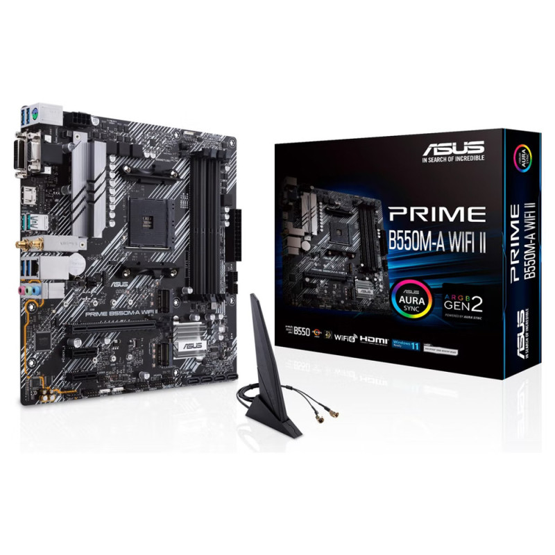 Asus PRIME-B550M-A-WIFI-II  AM4 wifi mATX motherboard