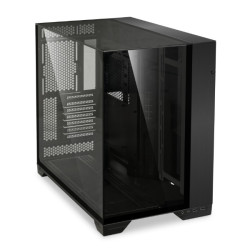 LIAN LI O11 VISION THREE SIDE GLASS PANELS PCMR CASE BLACK