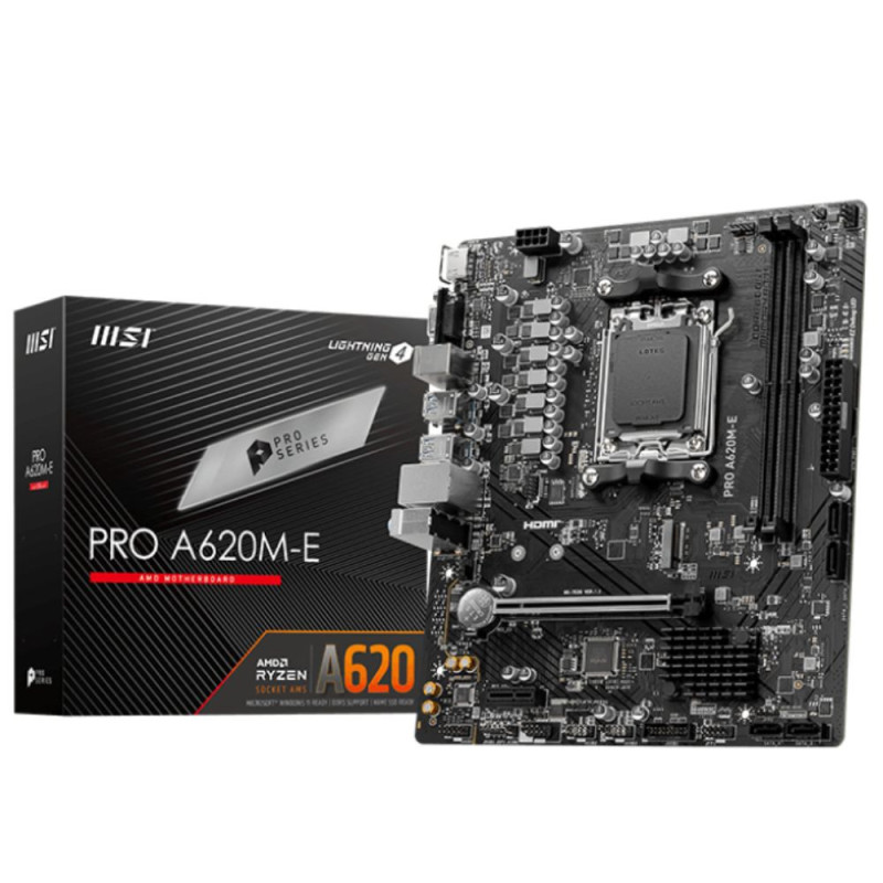 MSI PRO A620M-E DDR5 AM5 mATX motherboard