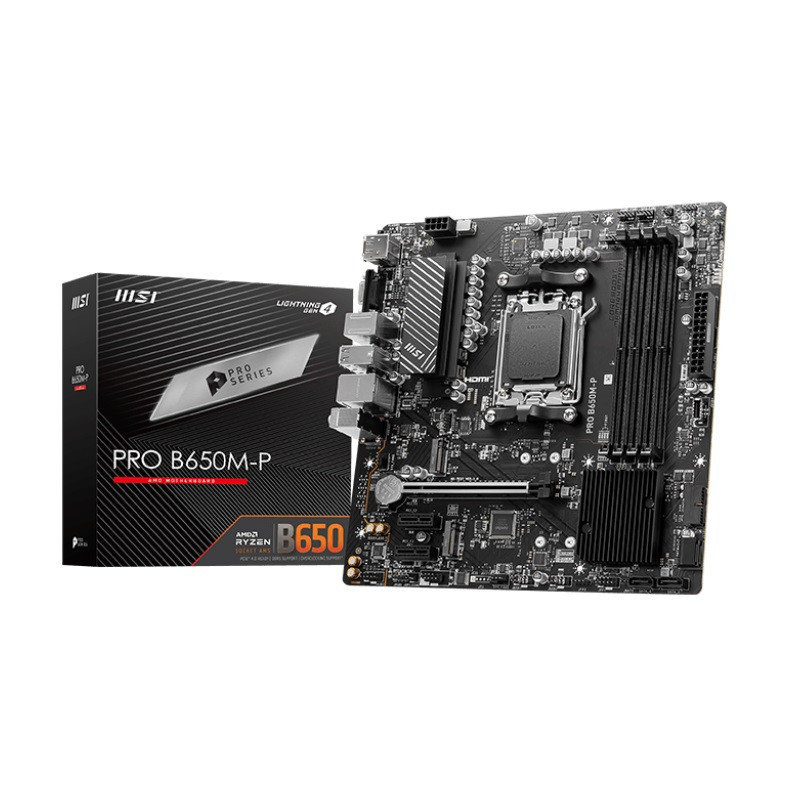 MSI PRO B650M-P B650M AM5 mATX DDR5 Motherboard