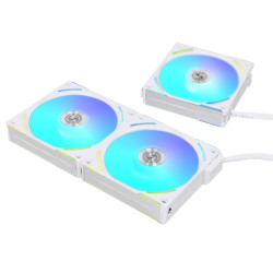 Lian Li AL120-3 UNI FAN 120mm ARGB PWM 2000RPM 1Set ( 3 PC ) White with Controller