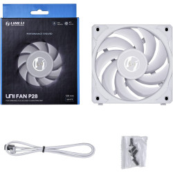 Lian Li UNI FAN P28 120mm PERFOMANCE EVOLVED FAN PWM 5600RPM 1PC WHITE