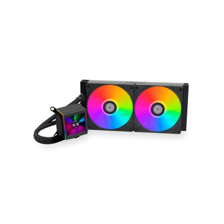 Lian Li Galahad II LCD SCREEN 280 Closed Loop ARGB AIO LIQUID  All-in-One CPU Cooler ARGB FANS 2450RPM Black