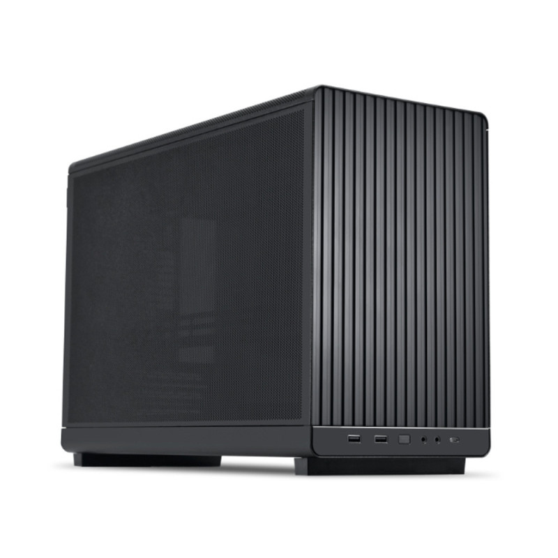 LIAN LI DAN-A3 MicroATX Chassis with steel mesh side panel Black