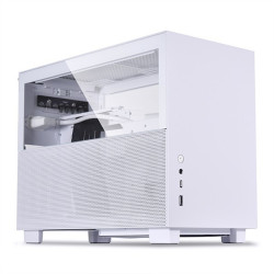 Lian LI Q58 Mini-ITX Chassis with Split Mesh & Glass side Panel PCI-e 4.0 Resier cable White