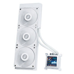 Lian Li HydroShift 2.88'LCD with TL Fan 360TL AIO Liquid CPU Cooler White