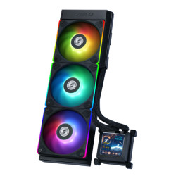 Lian Li HydroShift 2.88'LCD with RGB Fan 360RGB AIO Liquid CPU Cooler Black