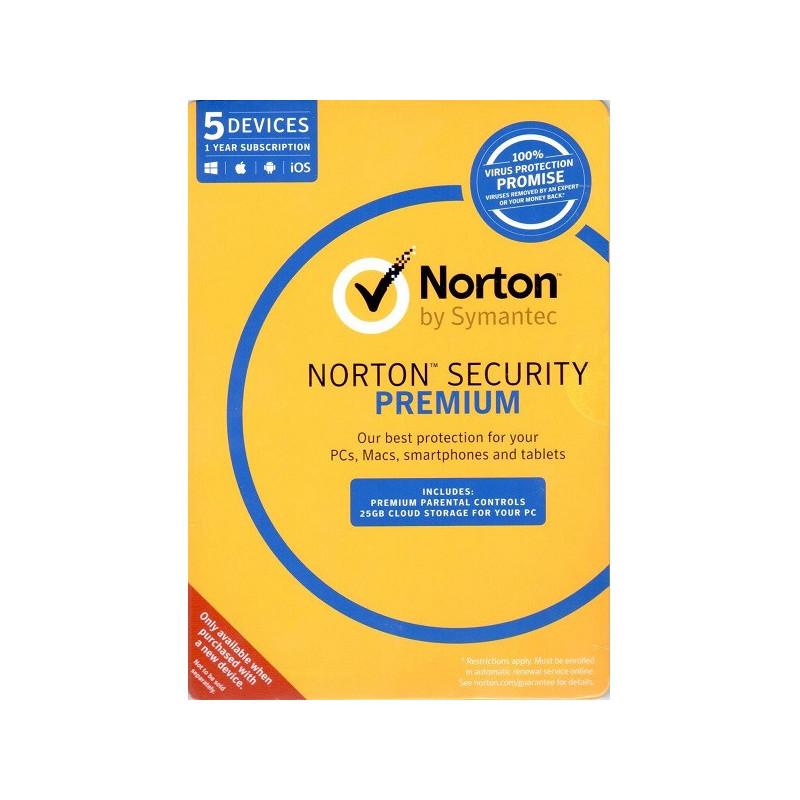 (OEM, 5D, 1YR) NORTON SECURITY PREMIUM