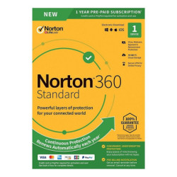 Norton 21432841 360 Standard 1 Device (PC/Mac) 1 Year Retail