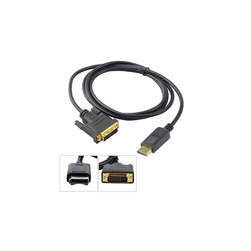 DisplayPort (Male) to DVI (Male) 1.8M Cable