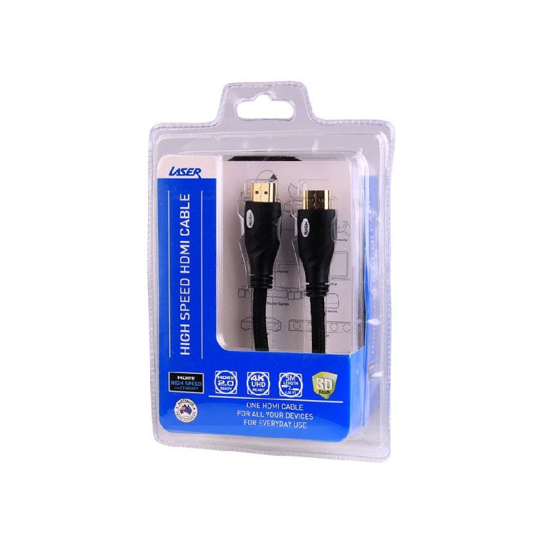 LASER HDMI 5M Cable V2.0 for 4K UHD and 3D TV