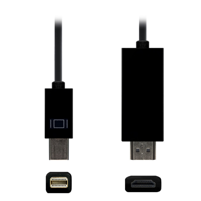 Axceltek CMDPH-2 2M Mini Display Port to HDMI Cable M/M